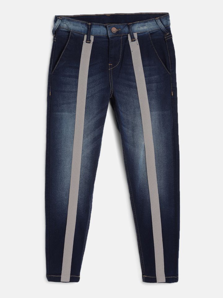 Jeans with side outlet stripe myntra
