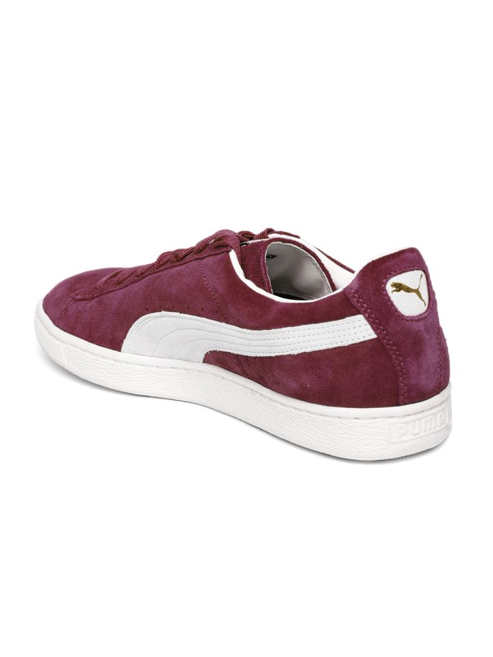Puma suede burgundy discount mens