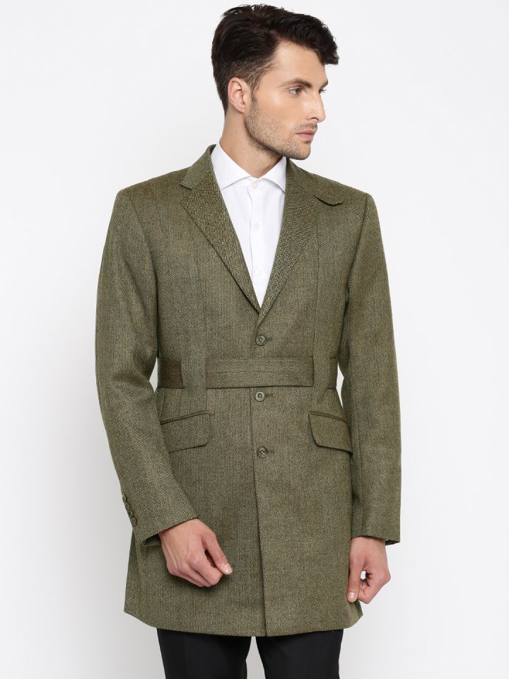 Olive wool jacket hotsell