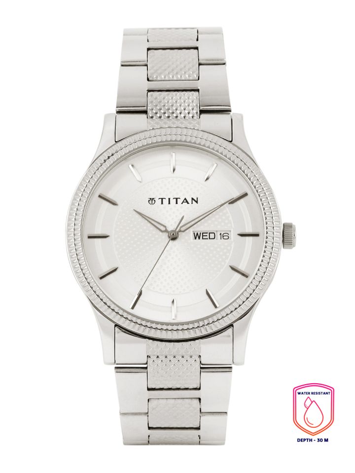 Buy Titan Karishma Men Silver Analogue Watch NL1650SM01 Watches