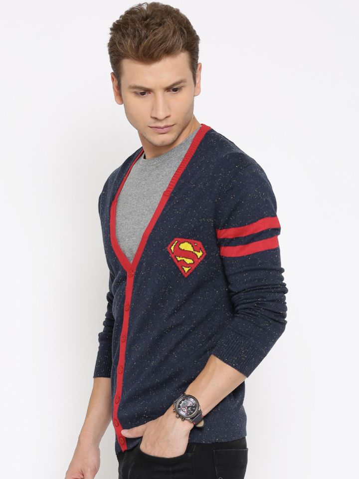 Superman cardigan shop