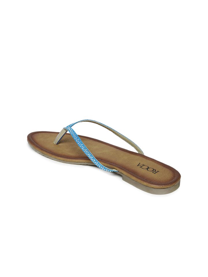 Buy Rocia Women Blue Embellished Flats Flats for Women Myntra