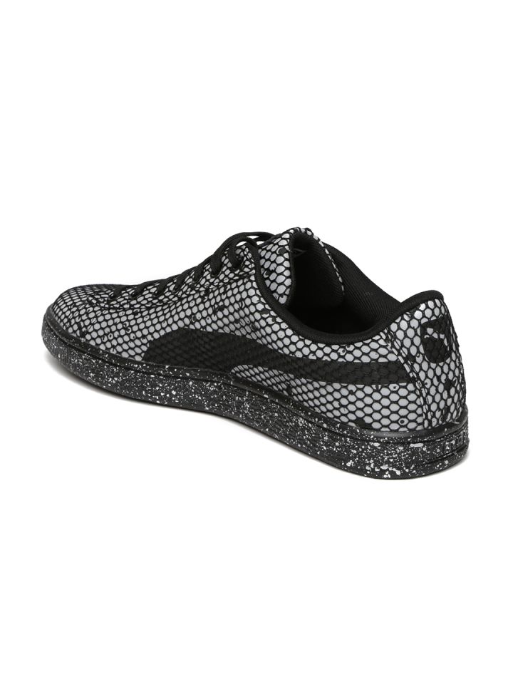PUMA Unisex Grey Basket Classic Night Camo Sneakers