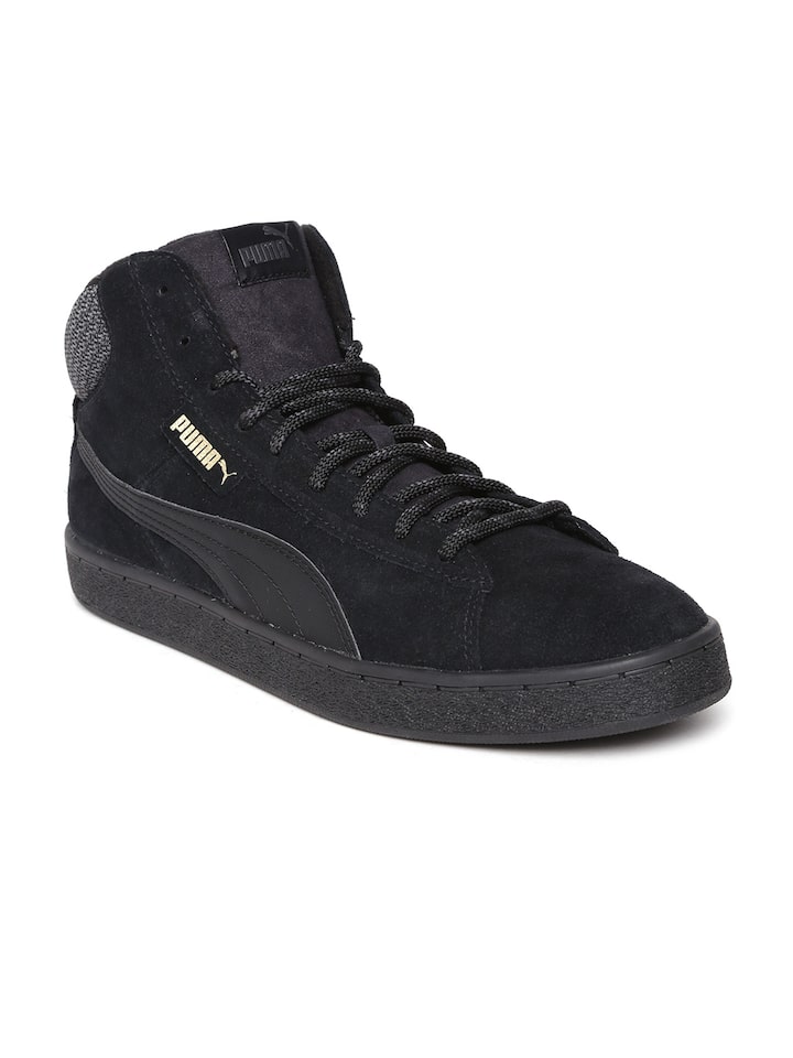 Night spot silk jewelry Buy PUMA Unisex Black Suede 1948 Twill Mid Top Sneakers - Casual Shoes for  Unisex 1459624 | Myntra