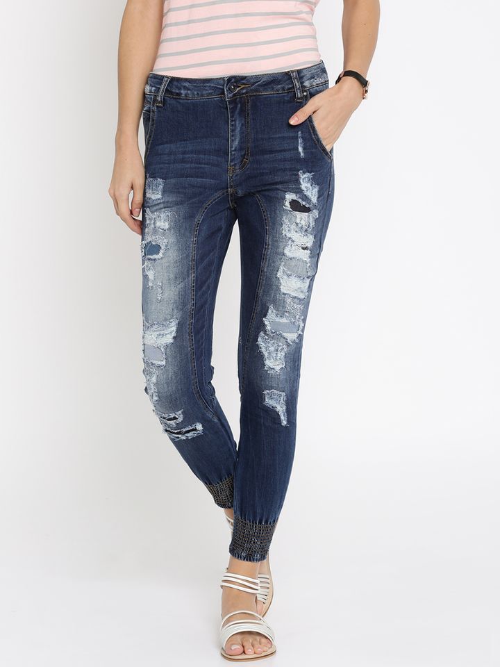 joggers jeans for womens myntra