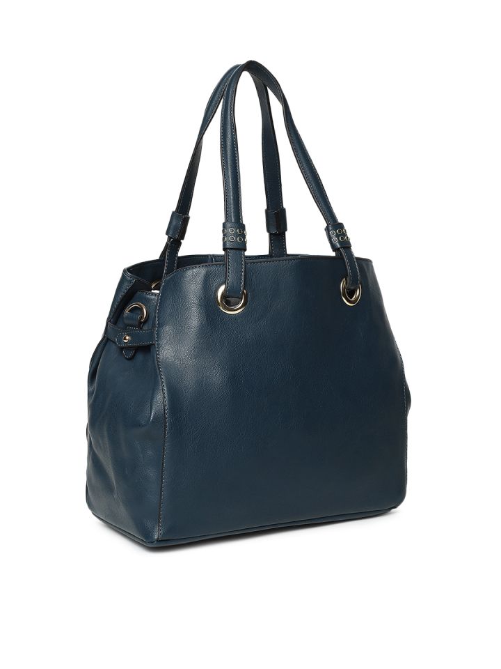 Dressberry blue solid shoulder bag outlet