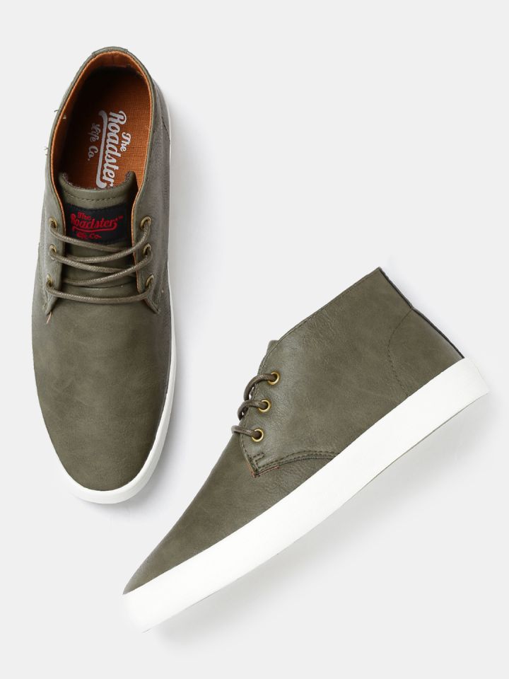 Roadster olive green sneakers hotsell