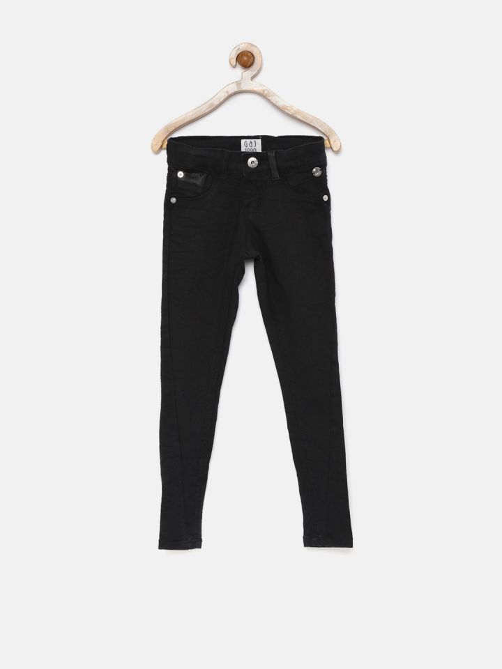 myntra black jeggings