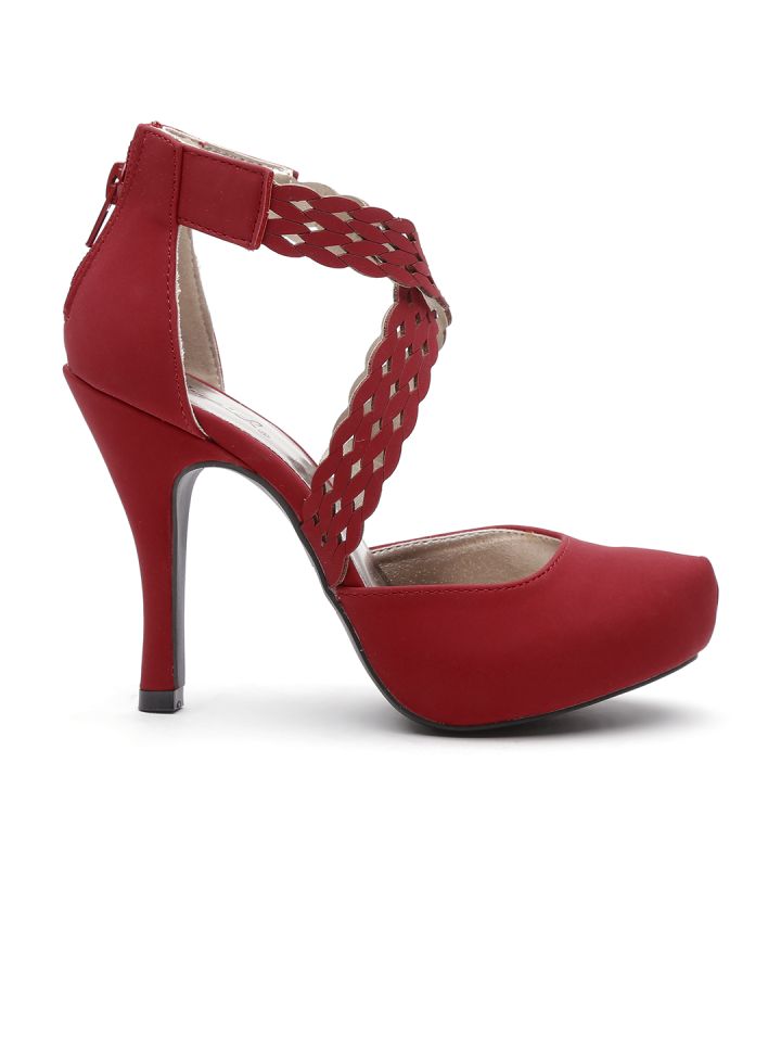 Qupid top red heels