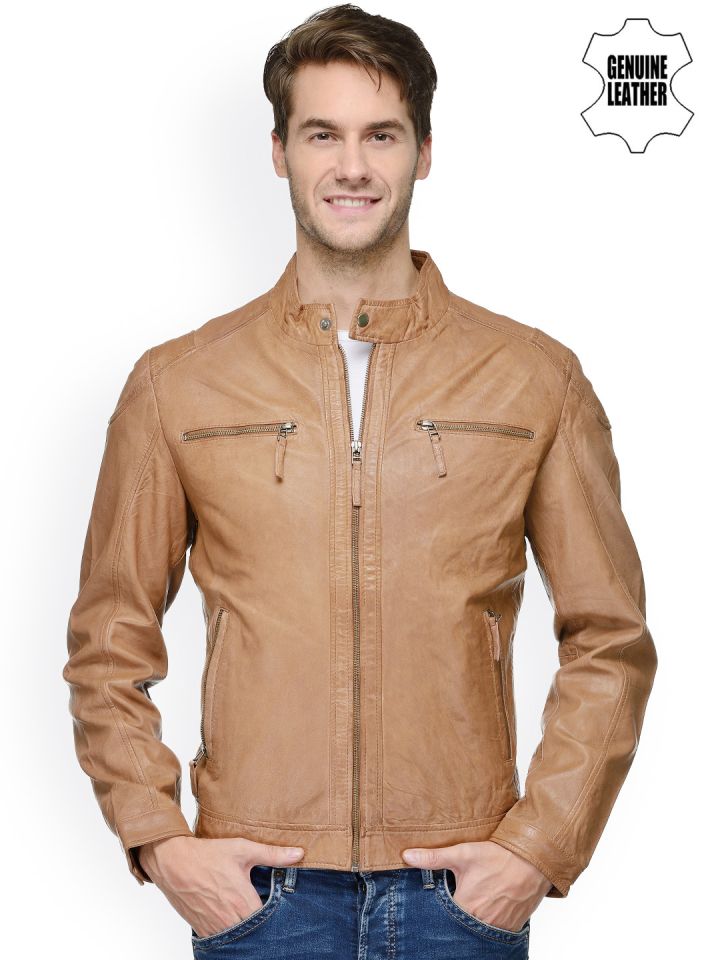 Teakwood leather shop jackets myntra