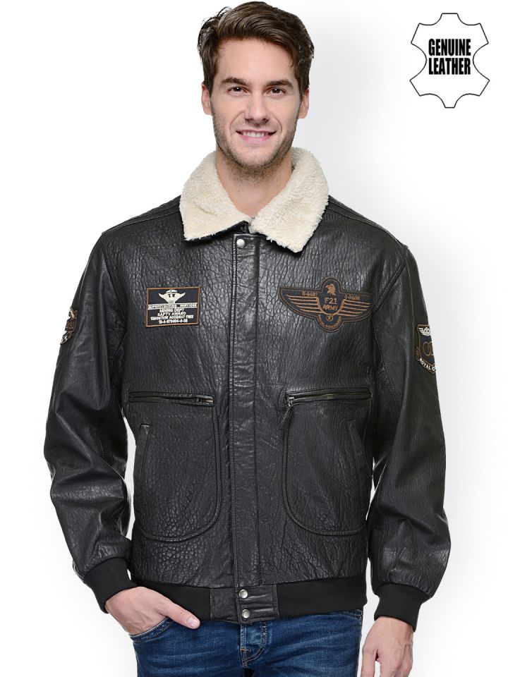 Teakwood leather store jackets myntra