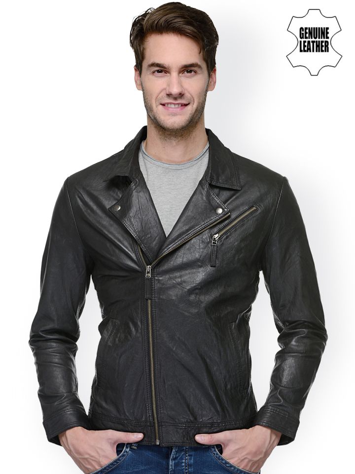 Teakwood Leathers Black Leather Jacket