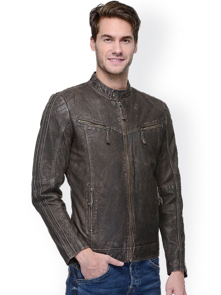 Teakwood leather jackets best sale myntra