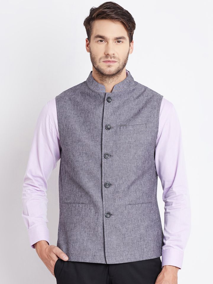 Buy Numero Uno Mauve Nehru Jacket Jackets for Men 1470497