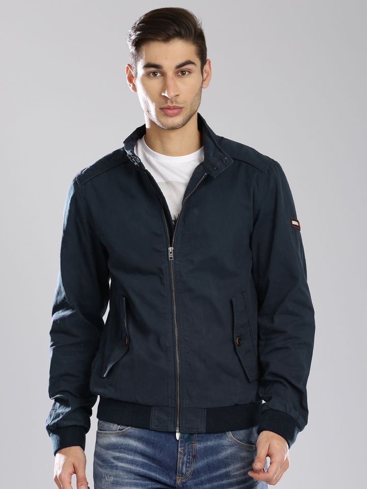 Buy Tommy Hilfiger Blue Bomber Jacket 