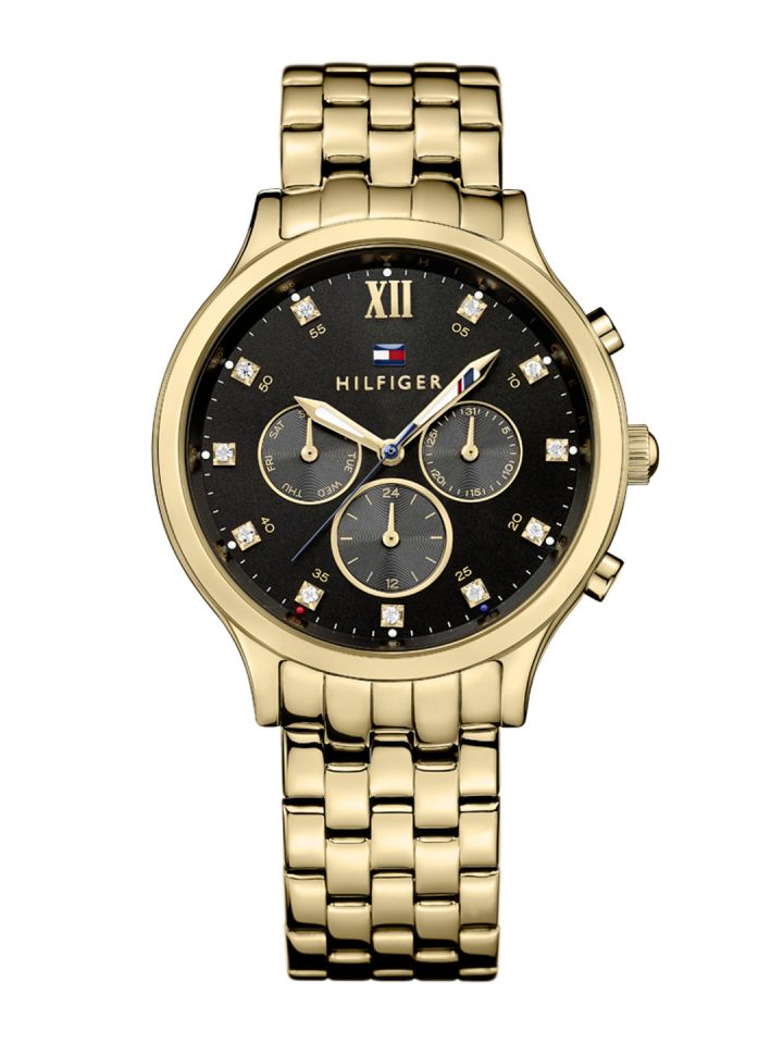 Buy Tommy Hilfiger Women Black Chronograph Dial Watch TH1781612J