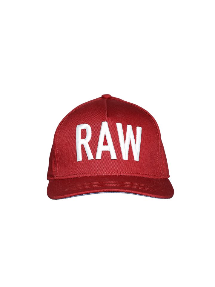 Buy G Star Raw Men Red Embroidered Cap Caps For Men 1474169 Myntra