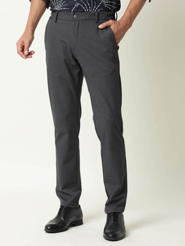 Charcoal slim fit Trousers