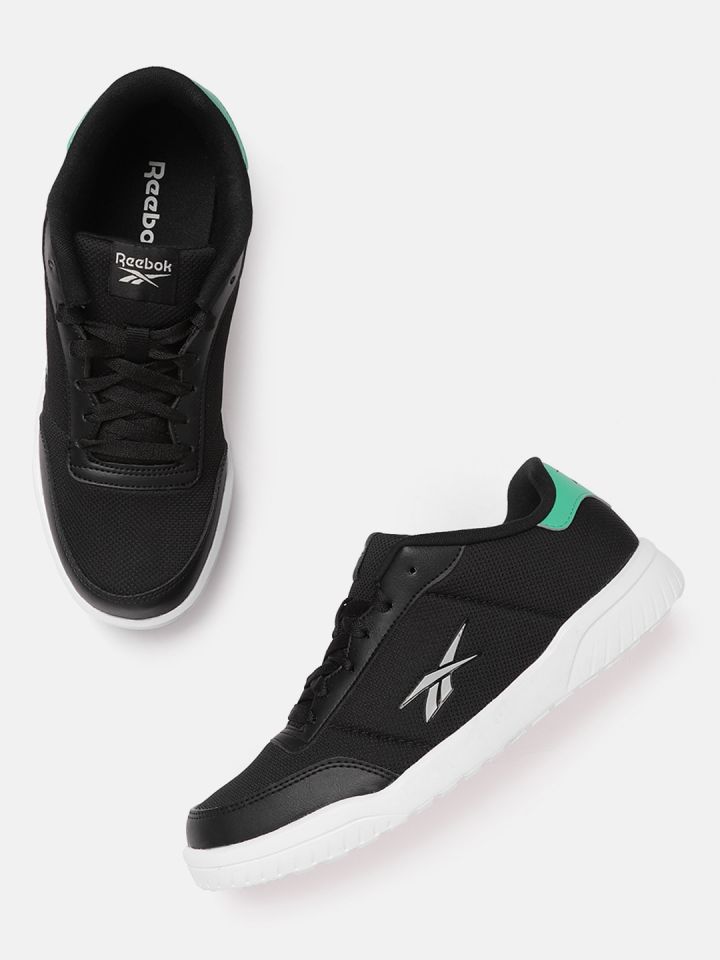 Reebok black and sales green sport shoes