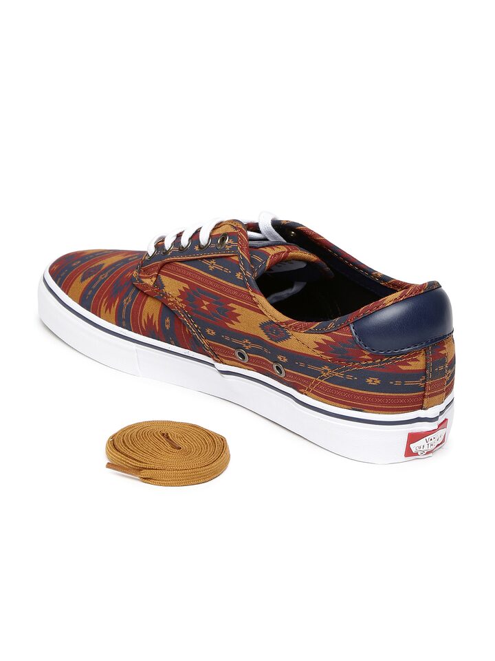 Buy Vans Men Navy & Brown Aztec Print Chima Ferguson Pro Skate Shoes -  Casual Shoes for Men 1478351 | Myntra