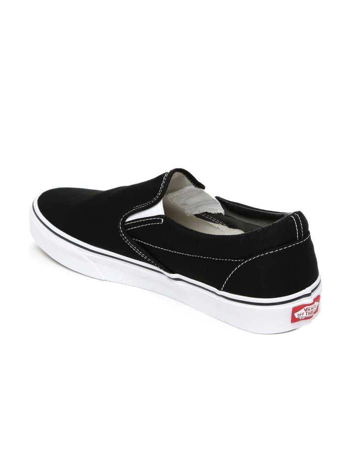 Buy Vans Men Black Classic Slip On Sneakers - Casual Shoes for Men 1478384  | Myntra