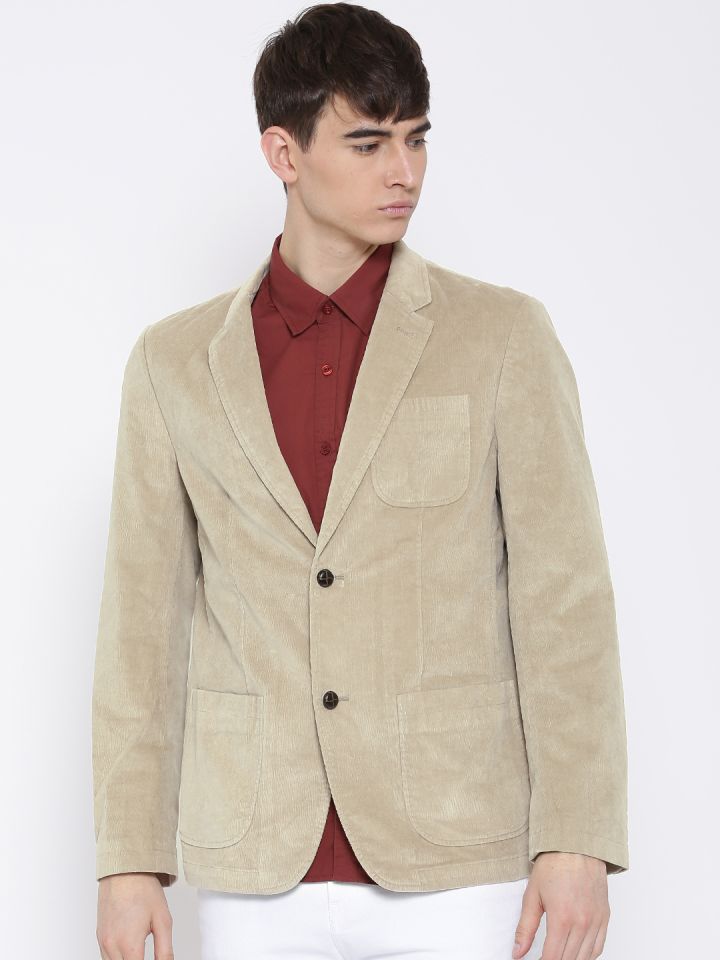 Beige hotsell corduroy blazer