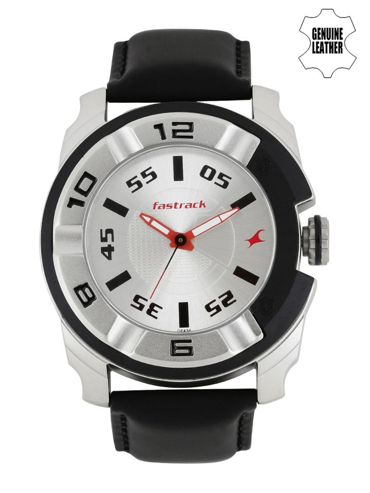 Fastrack silver watch price clearance