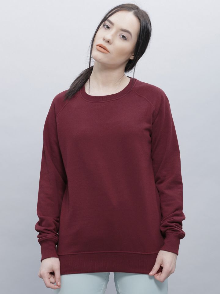 Maroon sales sweatshirt women's