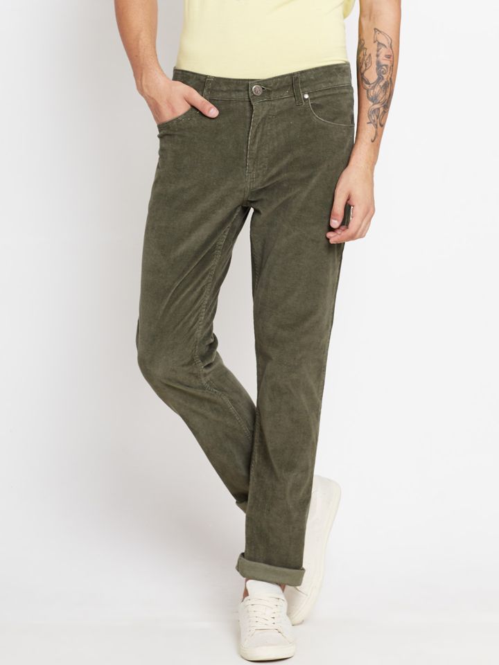 mens olive green corduroy pants
