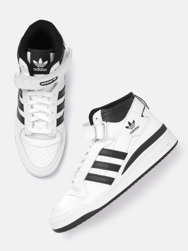 Mens black high top adidas sales