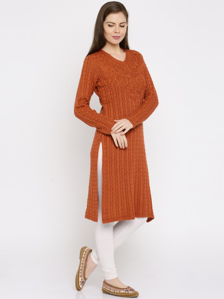 Winter kurtis myntra discount