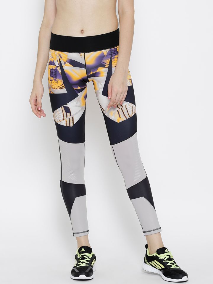 ADIDAS Black Beige Wow Drop1 Printed Tights