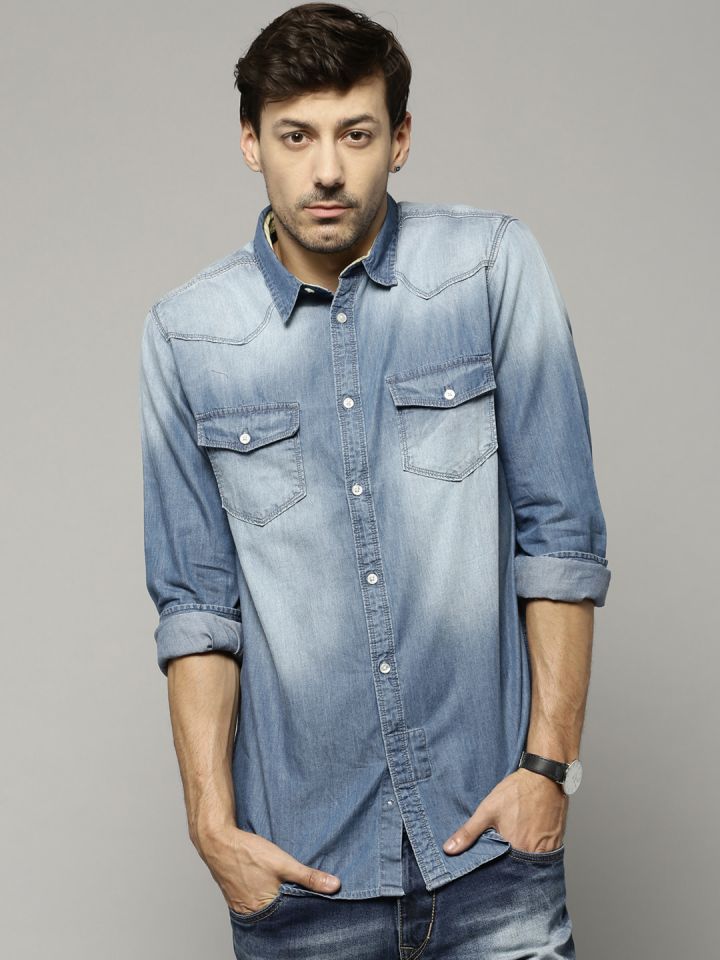 french connection denim shirt