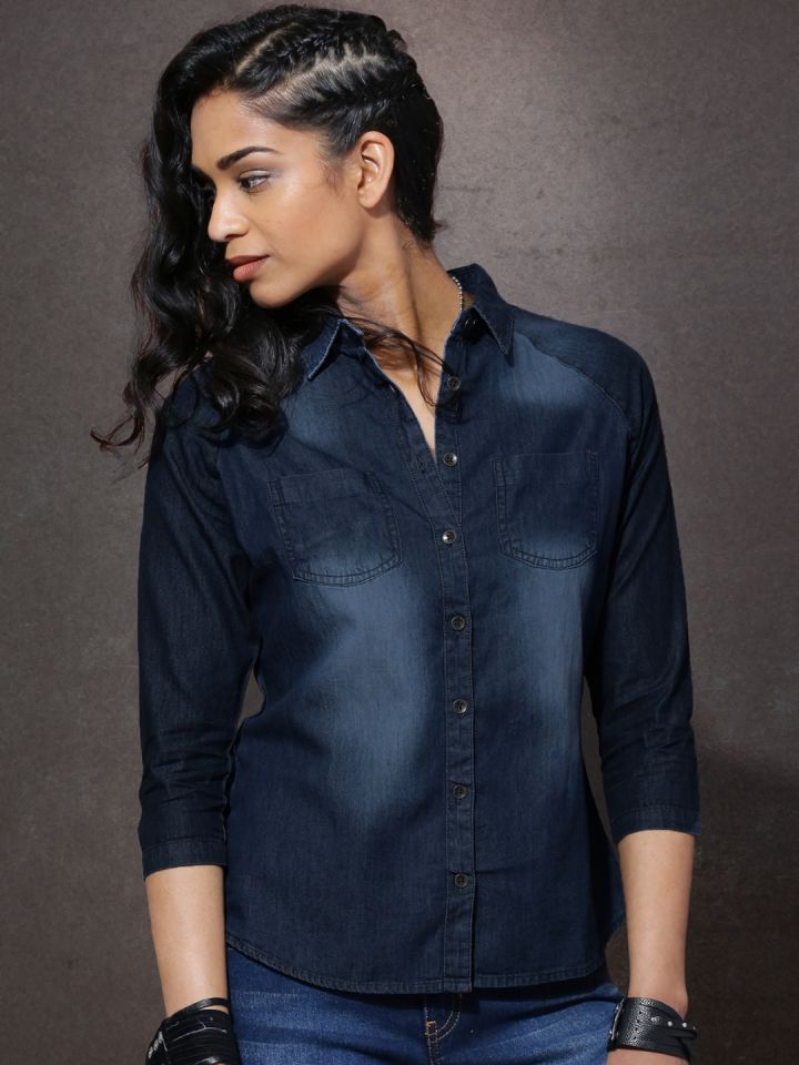 faded denim shirt womens