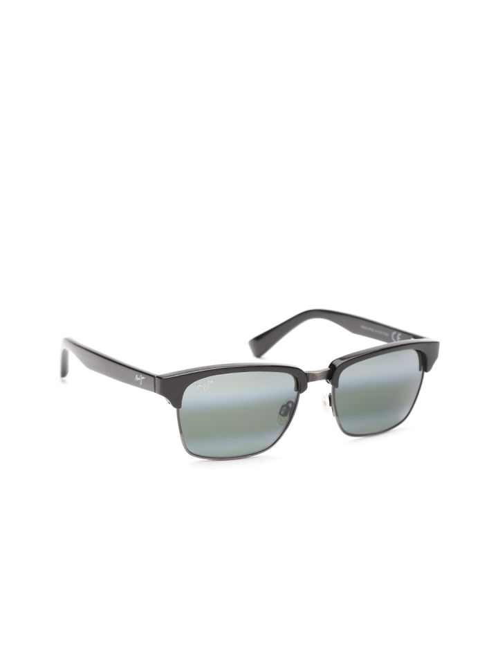 Maui Jim Unisex Polarised Clubmaster Sunglasses 412 02