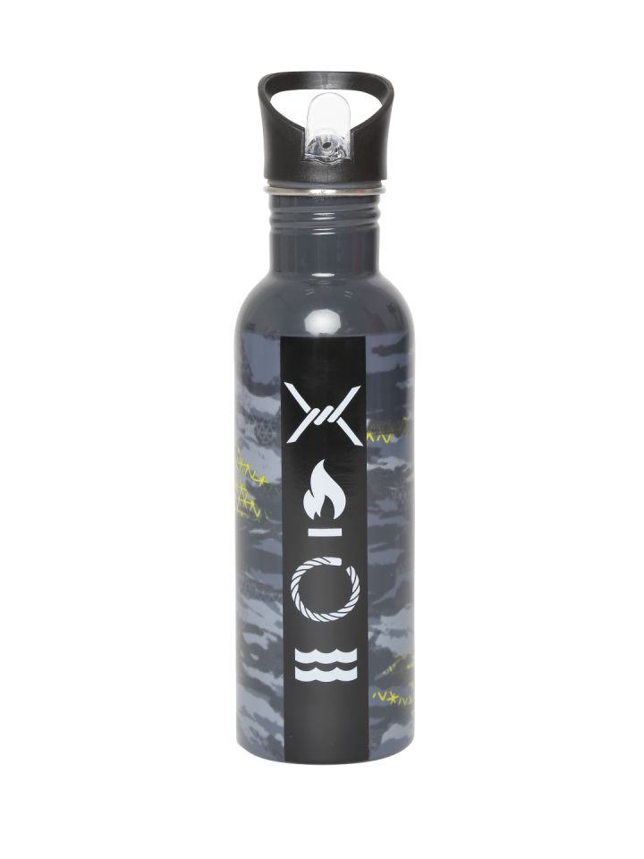 Reebok Unisex Grey Spartan Printed Running Water Bottle