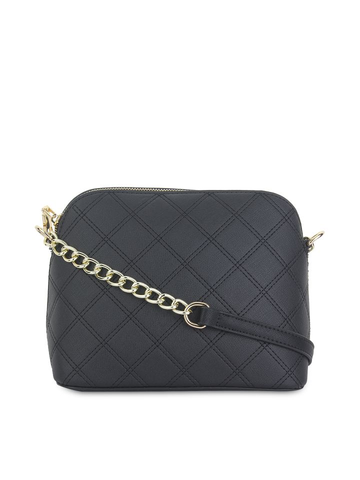 Alvaro Castagnino Black Quilted Sling Bag