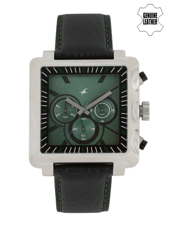 Buy Fastrack Men Teal Green Dial Chronograph Watch 3111SL02