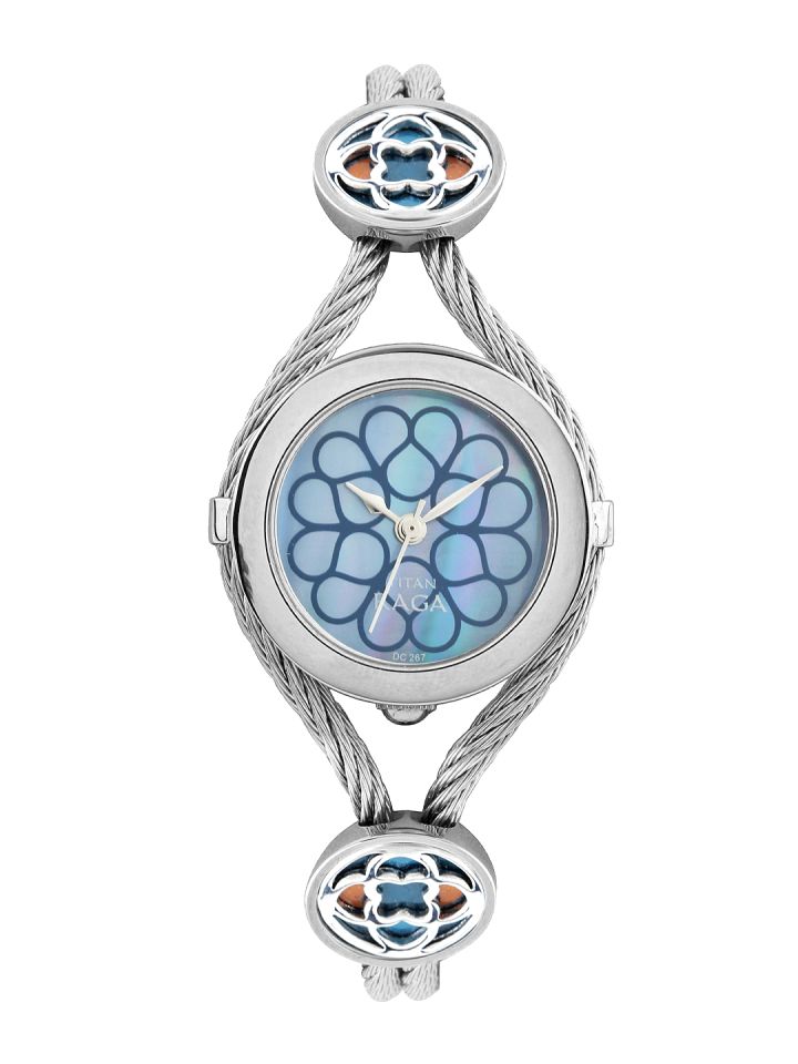 Titan raga blue dial watch outlet