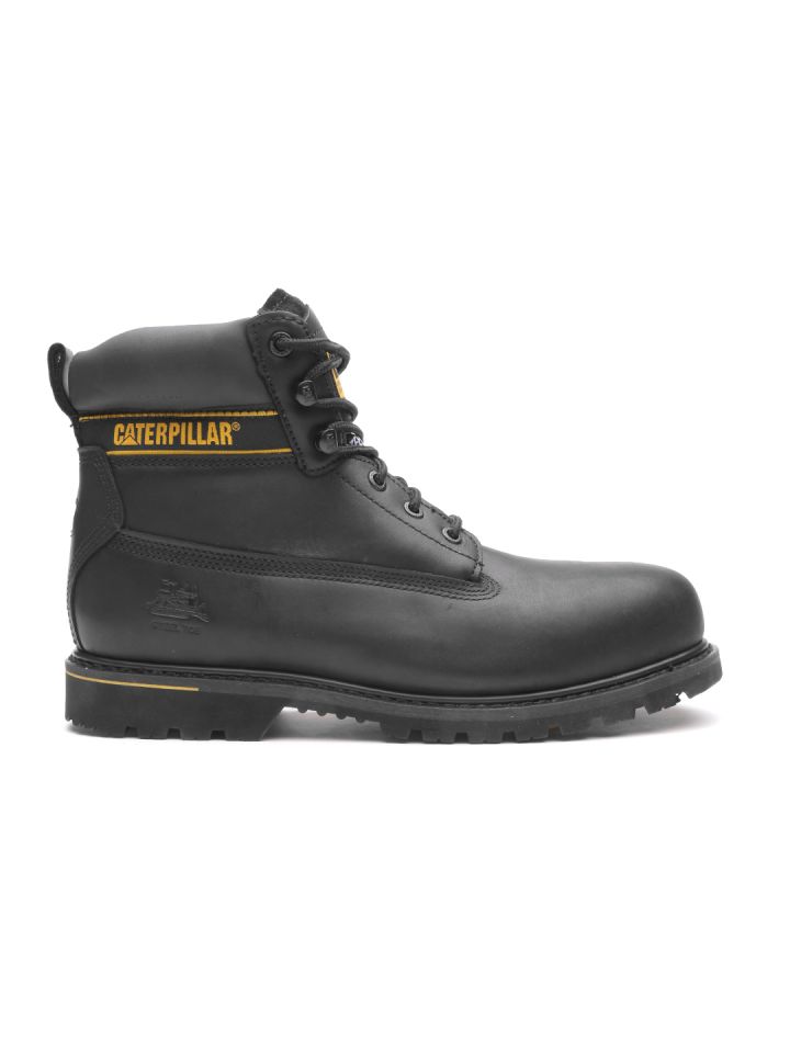 CAT Men Black Holton ST Leather Boots