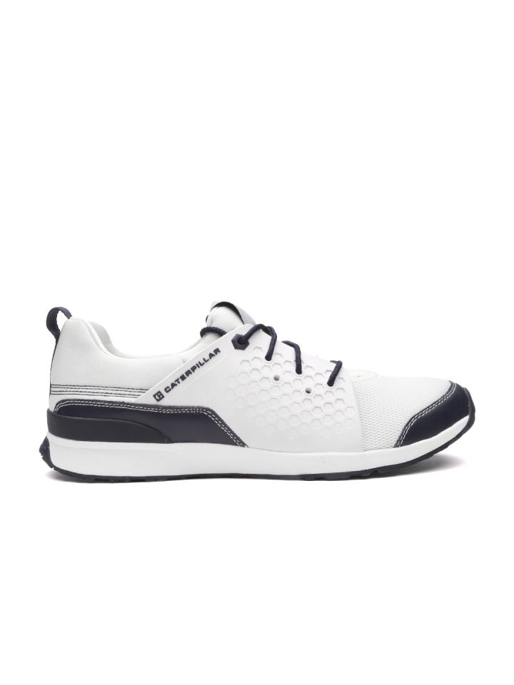 Buy Cat Men White Unexpected Leather Casual Shoes Casual Shoes For Men 1494565 Myntra