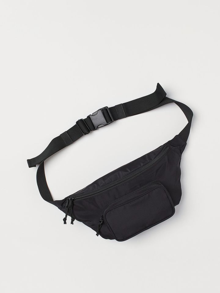 Black waist bag mens hotsell