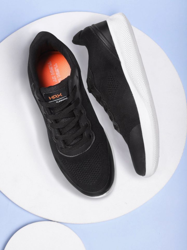 Hrx black running store shoes