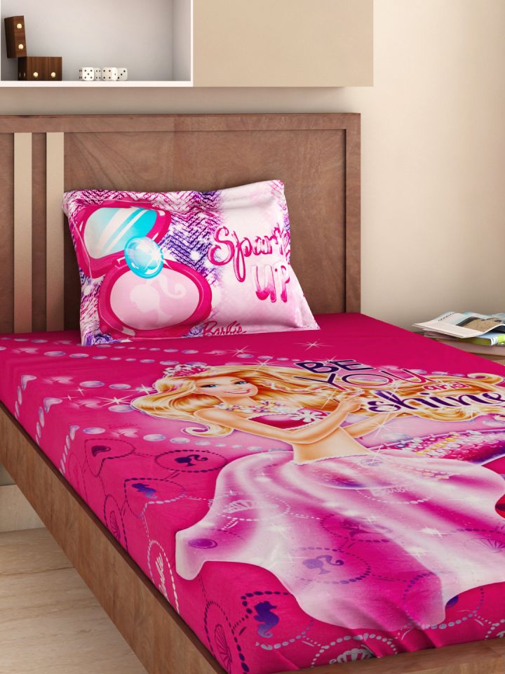 Barbie single bed on sale sheet