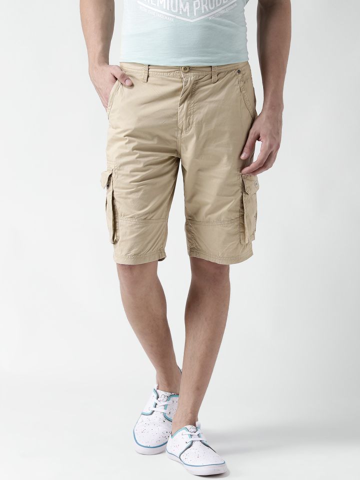 Mens beige outlet cargo shorts