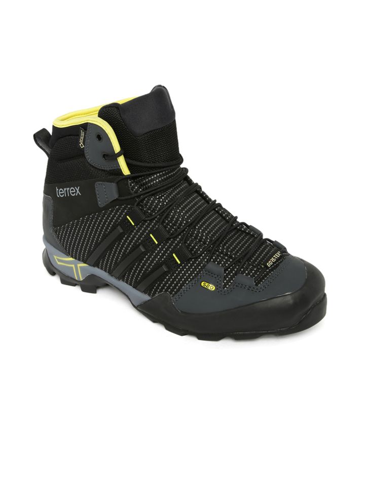 Buy ADIDAS Men Black Grey Terrex Scope High Top Outdoor Shoes