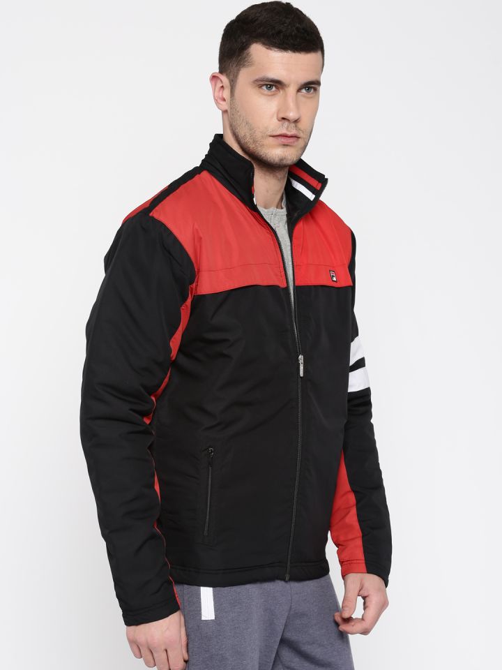 Black and discount red fila jacket