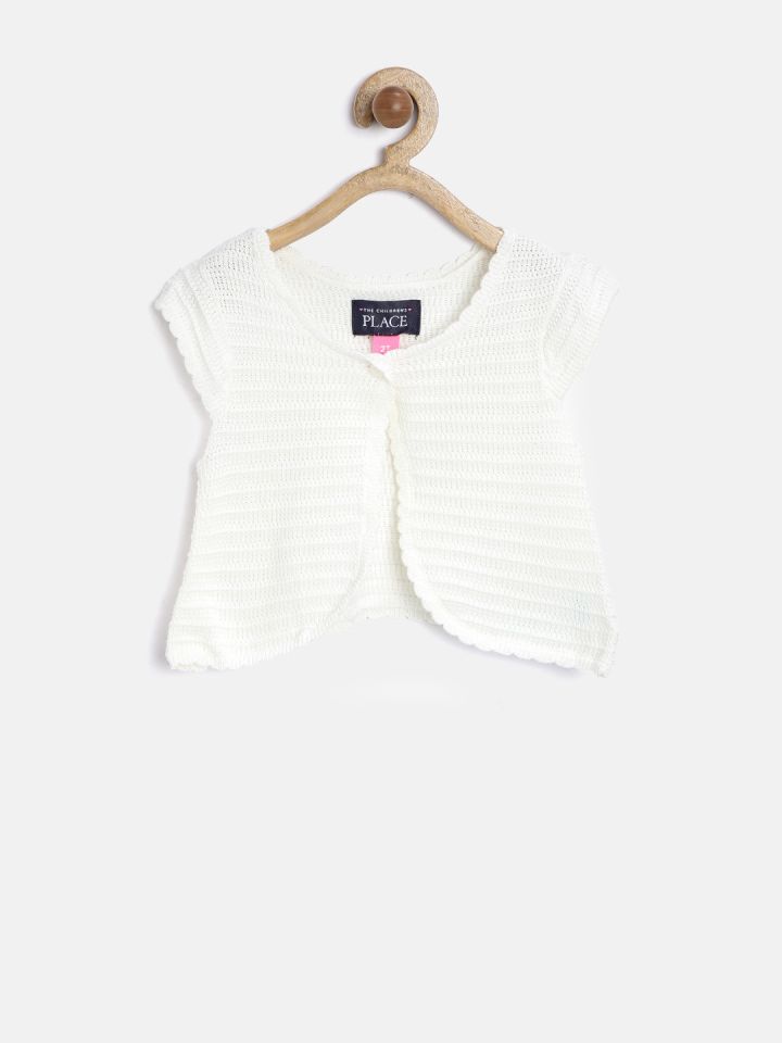 childrens white cardigan