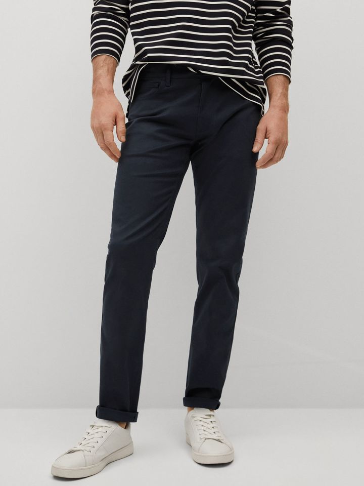 Mango navy trousers top