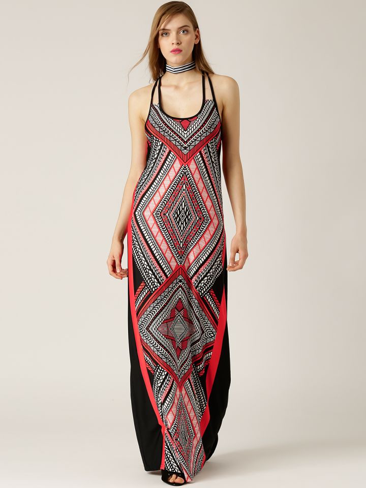 Quiz printed cheap maxi dress